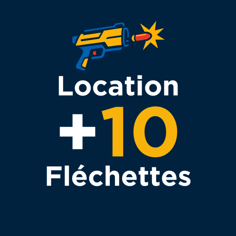 Location +10 fléchettes supplémentaires NERF